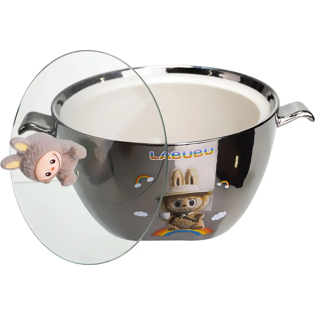 Миска для супу та локшини фарфорова LABUBU Baba 800 мл  FM-34B - фото 2