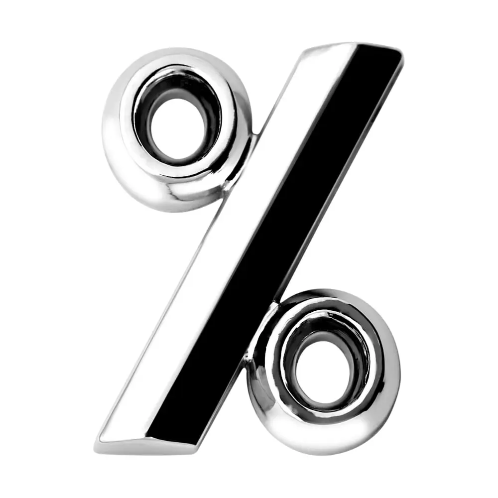 3D-знак % з гранню MAK (30314)