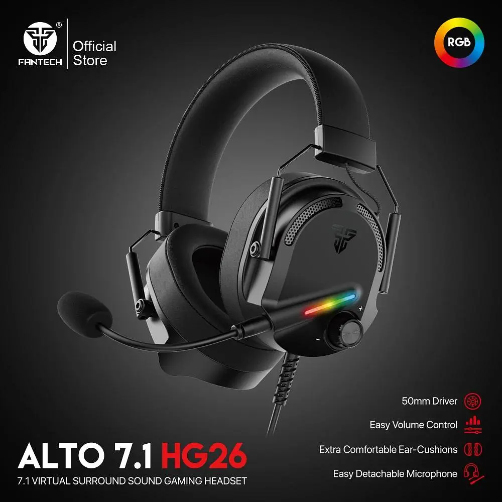 Игровые Наушники Fantech HG26 Alto Черный - фото 2