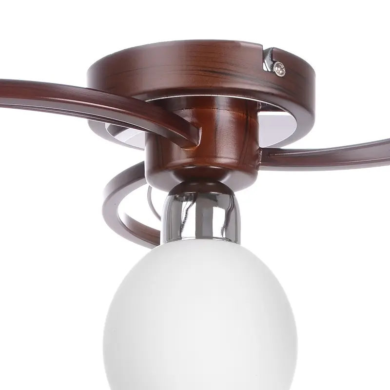 Люстра потолочная Brille для кухни E14 40W BR (LK-286C/4) - фото 2