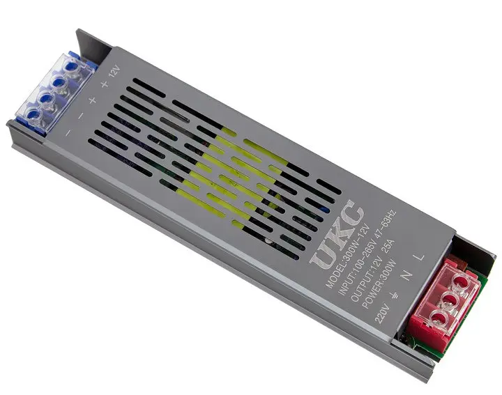Блок живлення UKC model 300W-12V, 25 A, імпульсний блок живлення на 12 вольтів, адаптер живлення 12 В