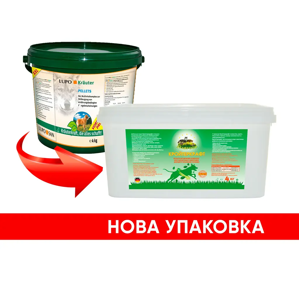 Мультивітамінний комплекс для собак Luposan KrauterKraft Pellets 4 кг - фото 4