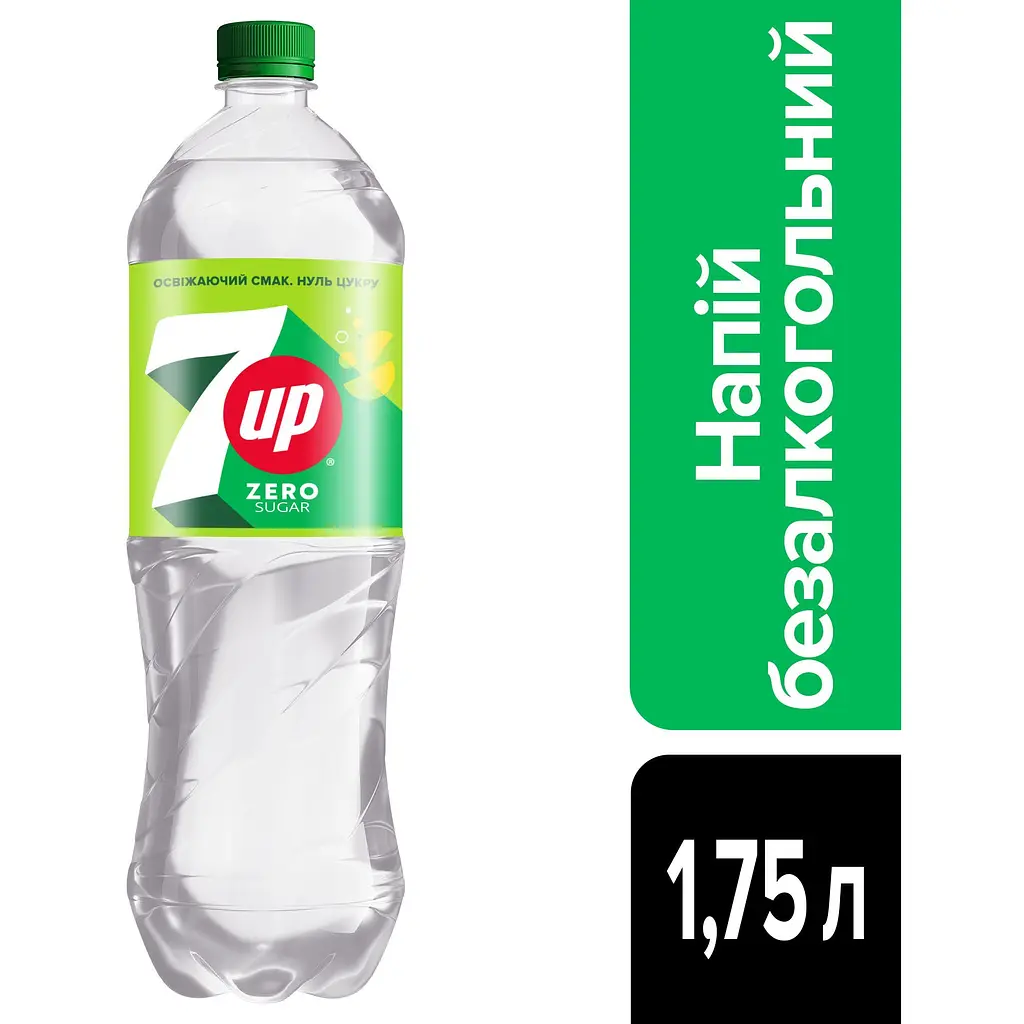 Напиток безалкогольный 7up Zero Sugar сильногазированный 1.75 л - фото 5