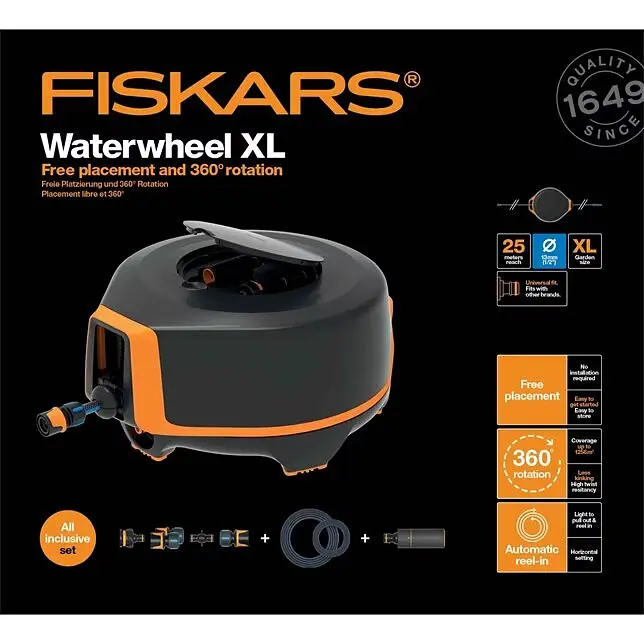 Автоматична котушка зі шлангом Fiskars XL (1067549) - фото 9