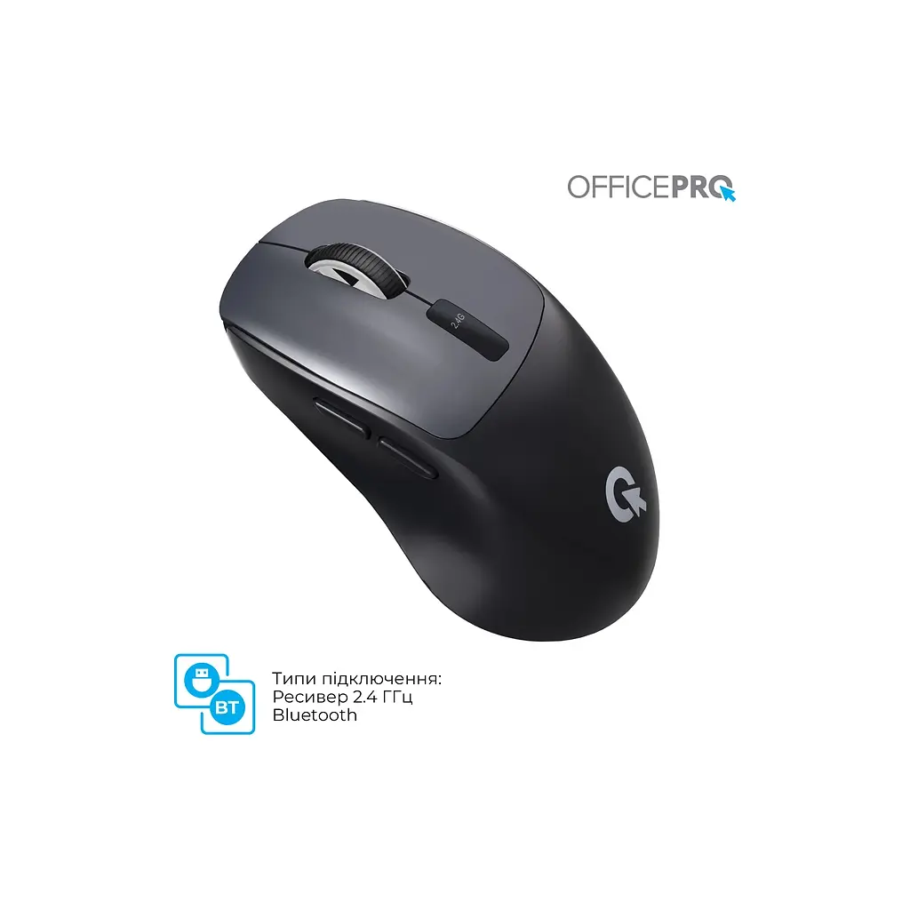 Мишка OfficePro M398B Wireless/Bluetooth Black (M398B) - фото 11