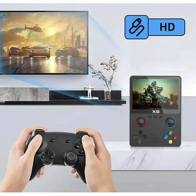 Игровая консоль XPRO X6 портативна с 3.5-дюймовым монитором и 1000 игр (43813-X6_1016) - фото 5