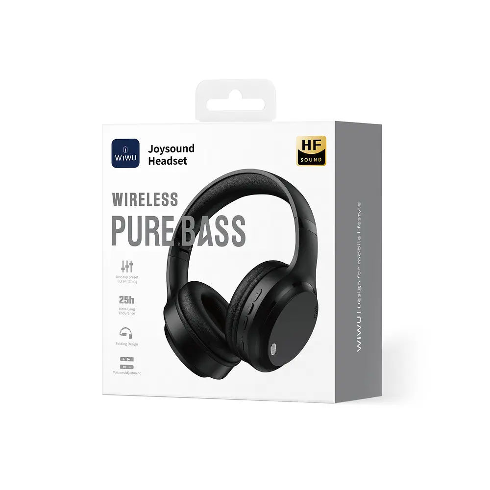 Бездротові накладні навушники WIWU Headset TD-11 (replace TD-09) Чорний - фото 2