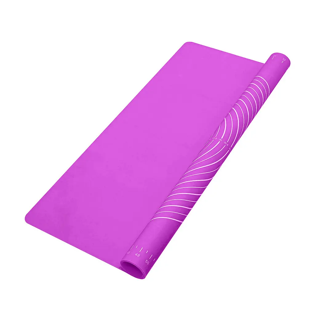 Килимок силіконовий для розкачування тіста та випічки великий 81х61 см, A-plus Фіолетовий 85215 - фото 5