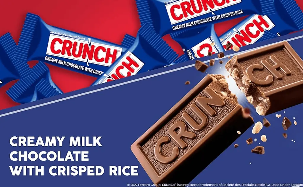 Шоколадні батончики Nestle Crunch Chocolate Bar Fun Size 76.5 г - фото 6
