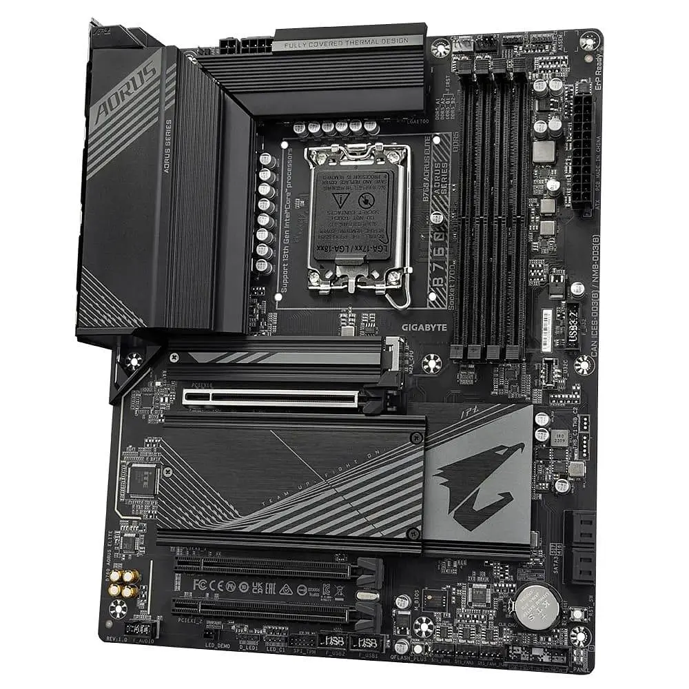 Материнська плата Gigabyte B760 AORUS ELITE (B760 AORUS ELITE) (Socket 1700, Intel B760, ATX) Б/в - фото 3