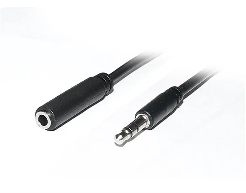 Аудіо-кабель REAL-EL Audio Pro (EL123500041) mini-jack 3.5мм(M)-mini-jack 3.5мм(F) 1м, чорний - фото 2