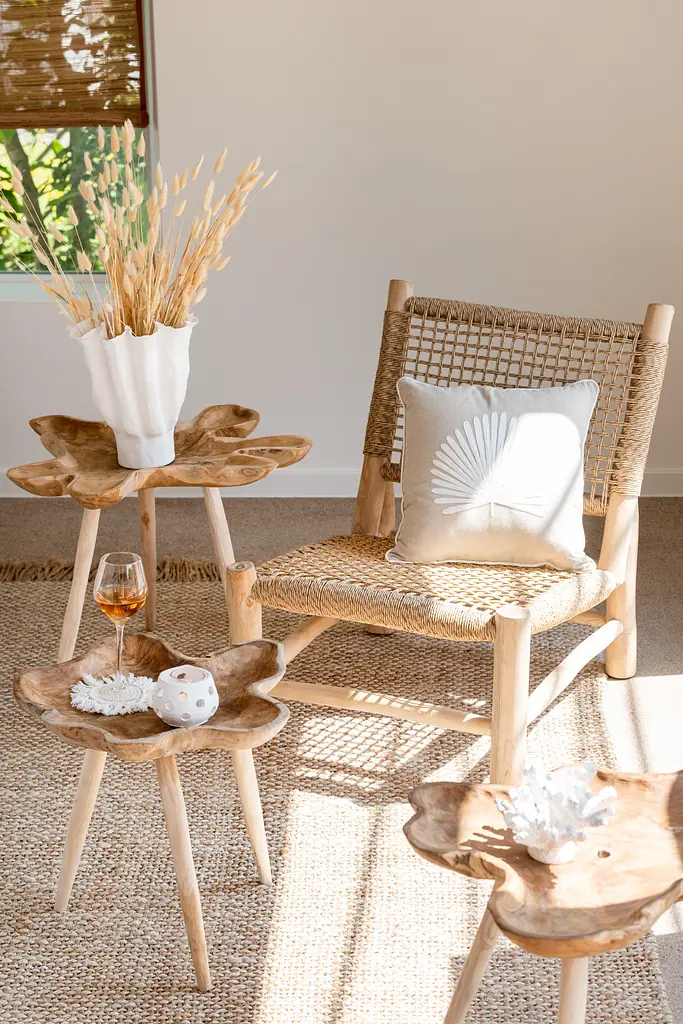 Кавові столики J-line із дерева фігурні 2 шт. (50986) - фото 2