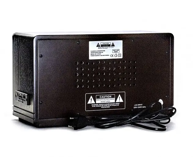 Ретро радіо програвач Daklin Де Голль AM/FM,MP3/ USB/ SD дерево Горіх (RP-057) - фото 5