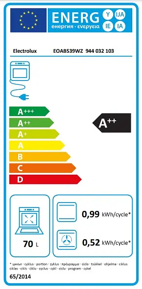 Духовой шкаф Electrolux электрический 70 л, А++, пара, дисплей, конвекция, функция пароварки, телескопические направляющие, черный - фото 8