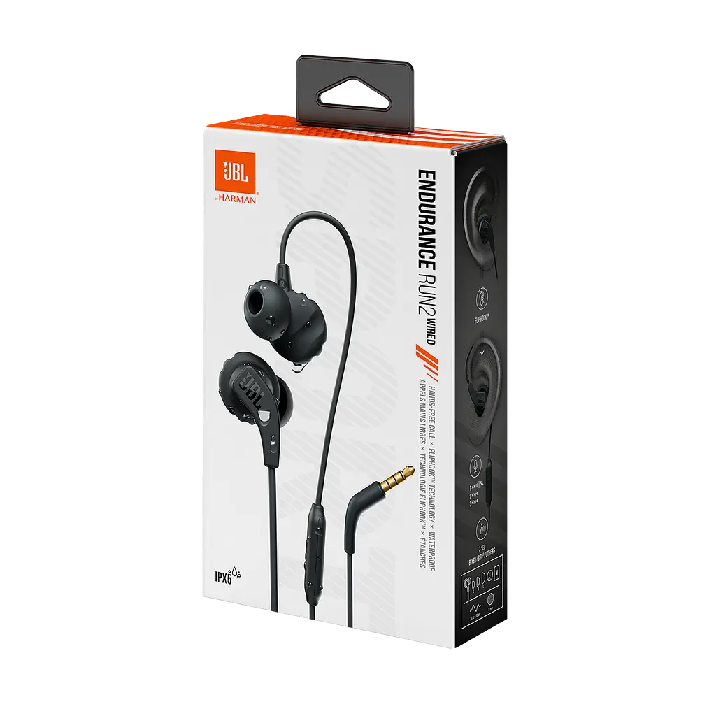 Навушники JBL дротові Endurance Run 2 Wired 3.5 mm гарнітура ( ENDURRUN2BLK) чорні - фото 5