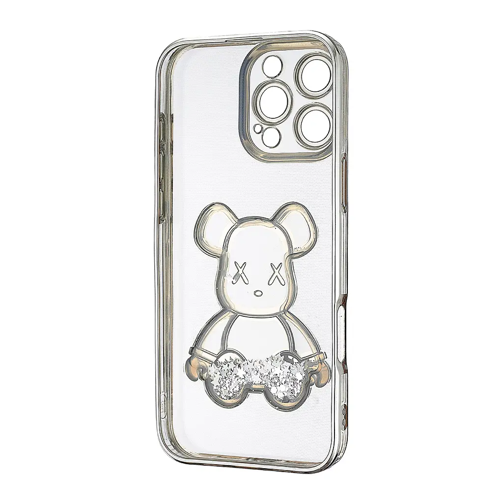 Чохол Shining Bear Case Protected Camera iPhone 16 Pro Max Silver - фото 3