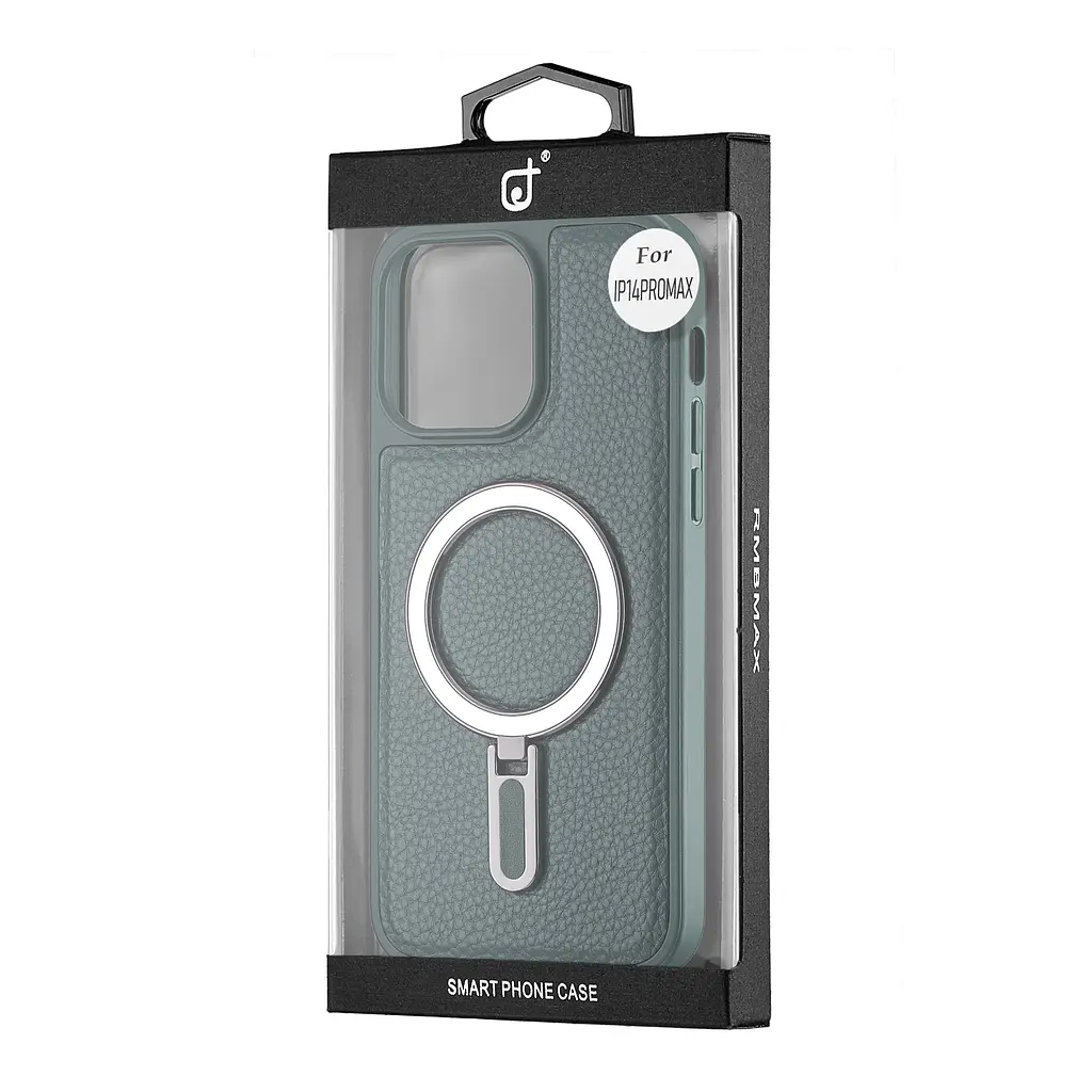 Чохол Jinduka Leather Ringo iPhone 14 Pro Max Green - фото 2