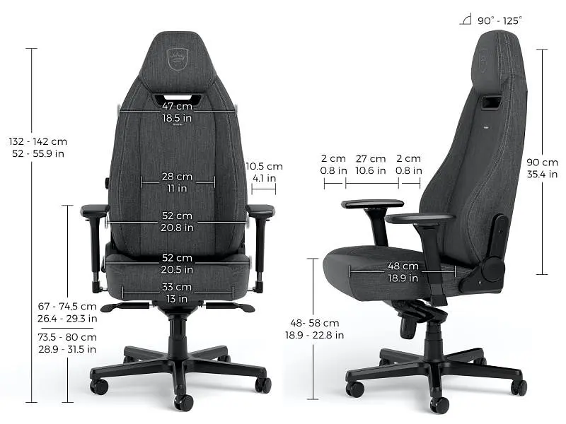 Крісло геймерське Noblechairs Legend TX Anthracite (NBL-LGD-TX-ATC) - фото 9