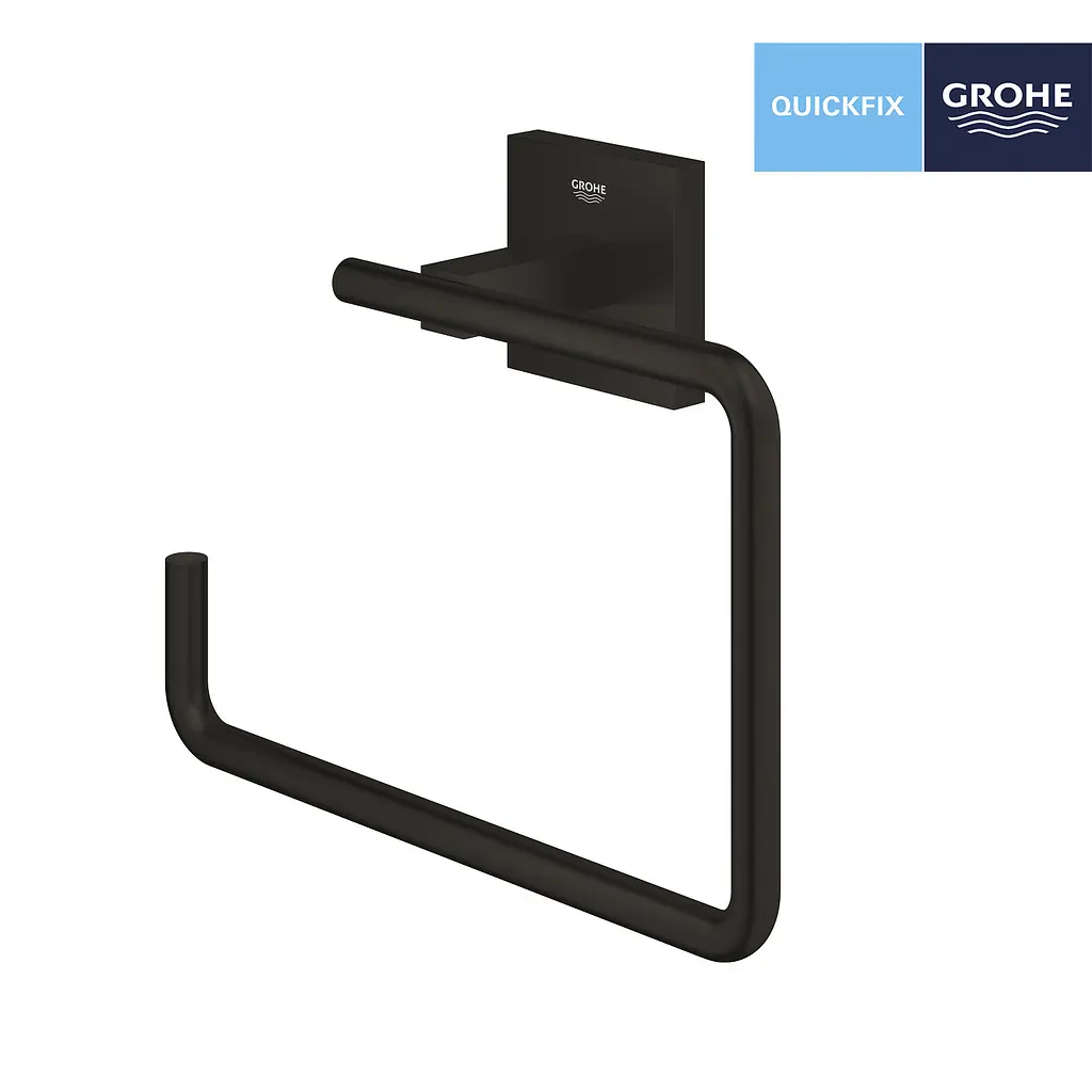 Тримач для рушника Grohe QuickFix Start Cube 409752430 Чорний матовий - фото 3