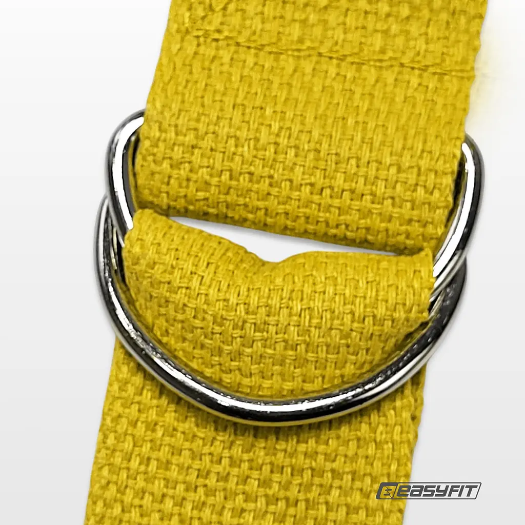 Ремінь для йоги EasyFit жовтий - фото 6