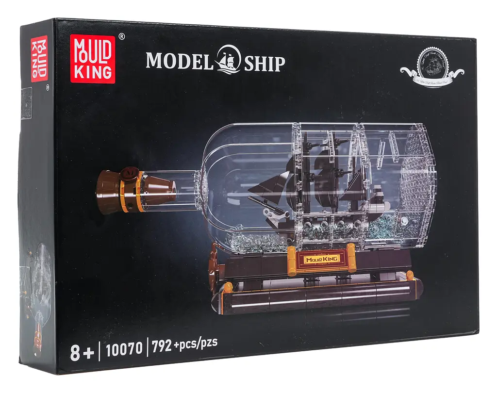 Конструктор Пиратский корабль в бутылке 792 элемента - фото 8