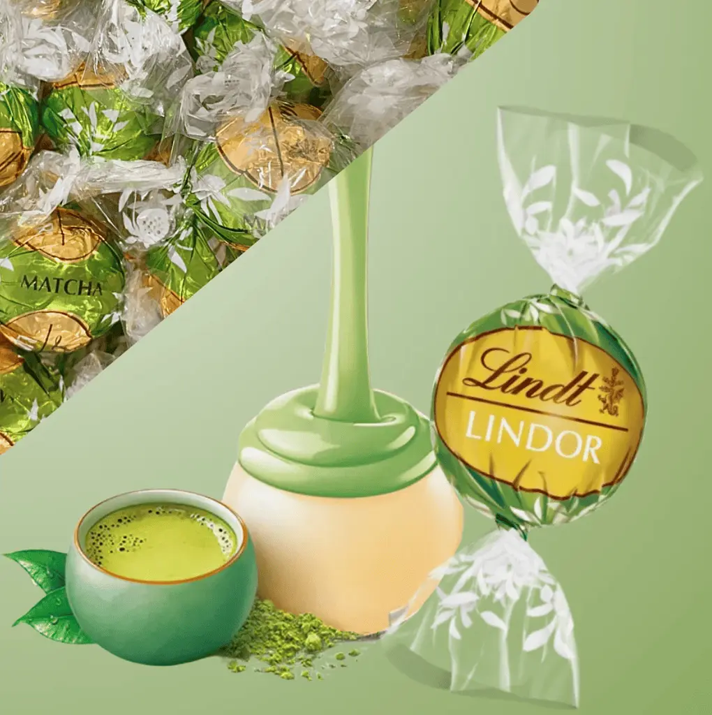 Шоколадні цукерки Lindt Lindor White Chocolate Matcha Truffles 137г - фото 3