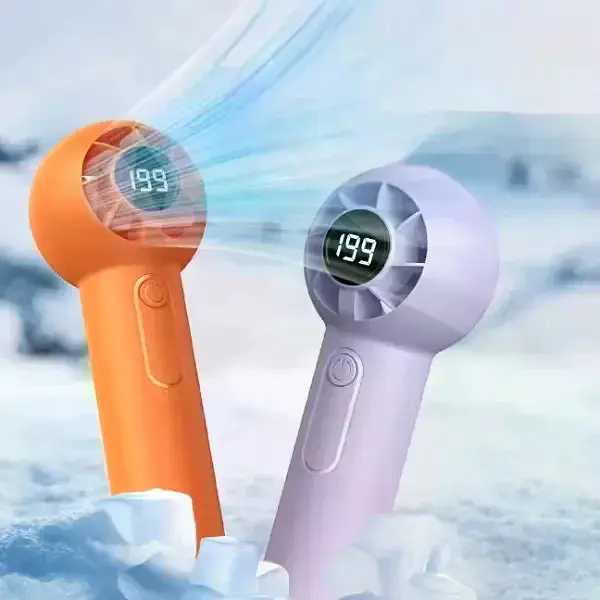 Портативний ручний акумуляторний вентилятор T-237 з USB-зарядкою • Міні вентилятор для дому, офісу, прогулянок і поїздок - фото 2