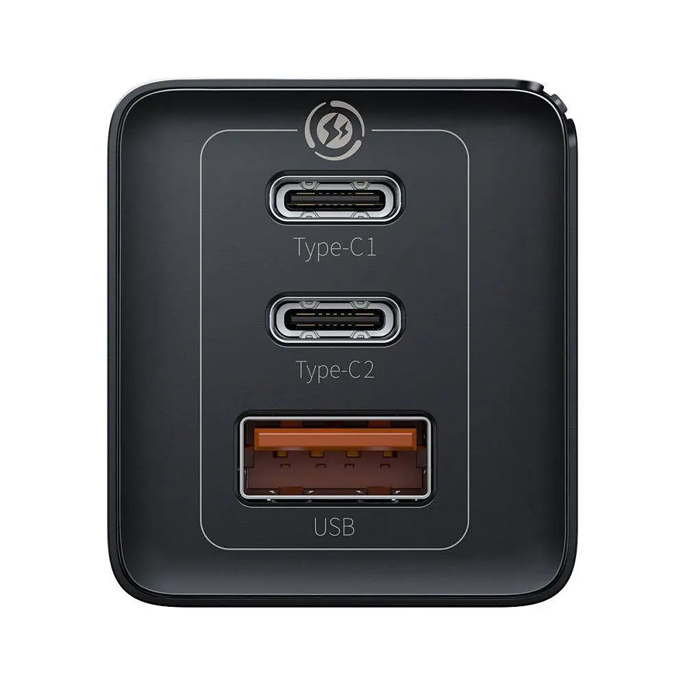 Зарядний пристрій Baseus 65 W GaN2 Pro (CCGAN2P-B01) + кабель 100 W USB Type C чорні - фото 4