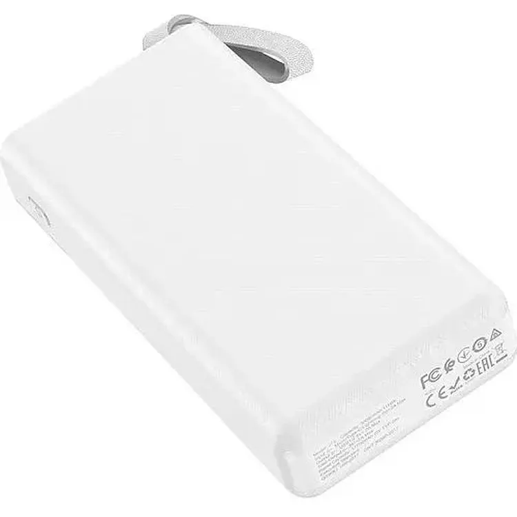 Портативная батарея Hoco J73 Powerful LED 30000 mAh White - фото 2