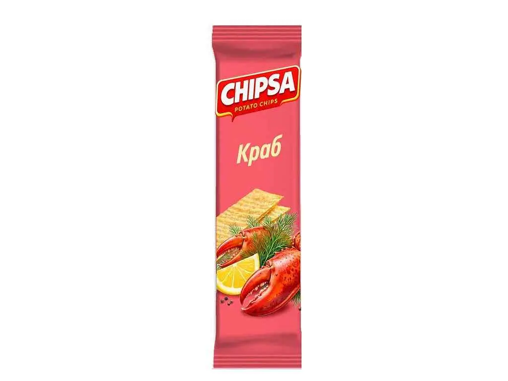 Чипси картопляні CHIPSA Краб 55г