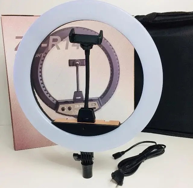 Світлодіодна кільцева лампа XPRO ZB-R14 35 см (MER-14339_1302) - фото 3