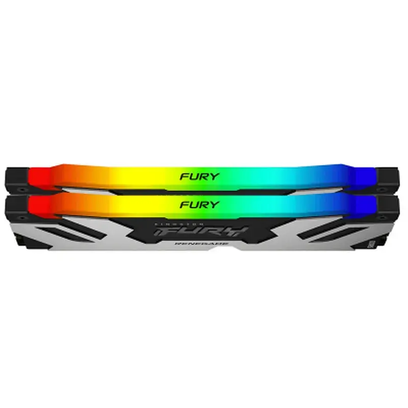 Модуль пам'яті для комп'ютера DDR5 32GB (2x16GB) 6400 MHz Renegade Silver RGB Kingston Fury (ex.HyperX) (KF564C32RSAK2-32) - фото 3