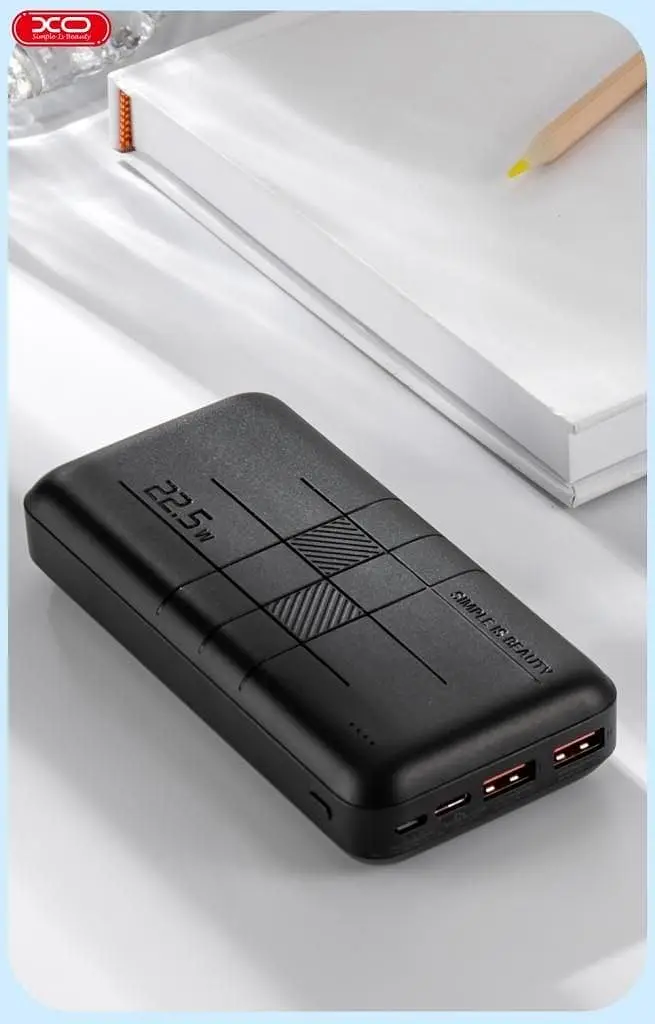 Портативный внешний аккумулятор XO PR187 10000mAh PD20W+QC22.5W (Черный) - фото 3