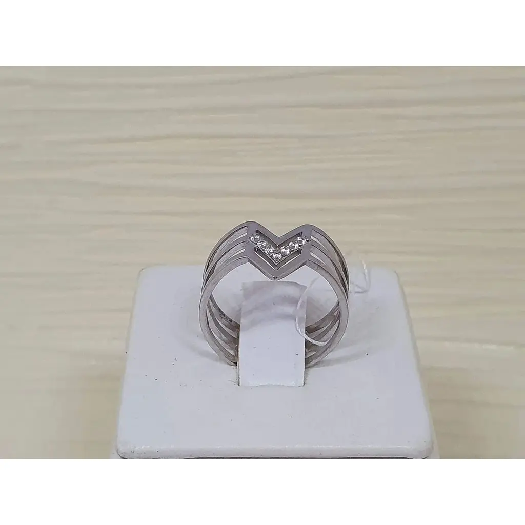 Серебряное незамкнутое кольцо Империя золота. КВ1449С 16,5 - фото 3