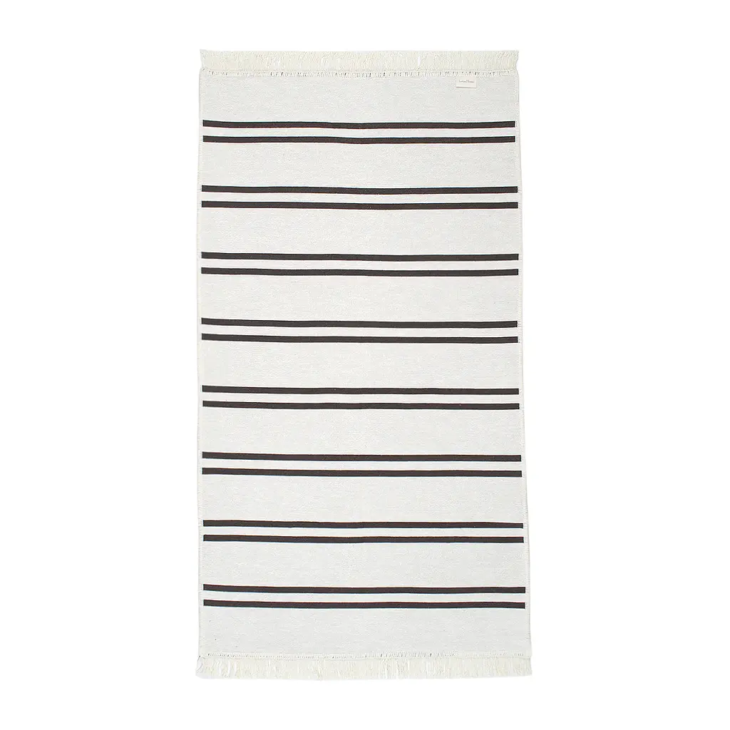 Ковер Lotus Home - Infinity Stripe коричневый двусторонний 80x150 - фото 3