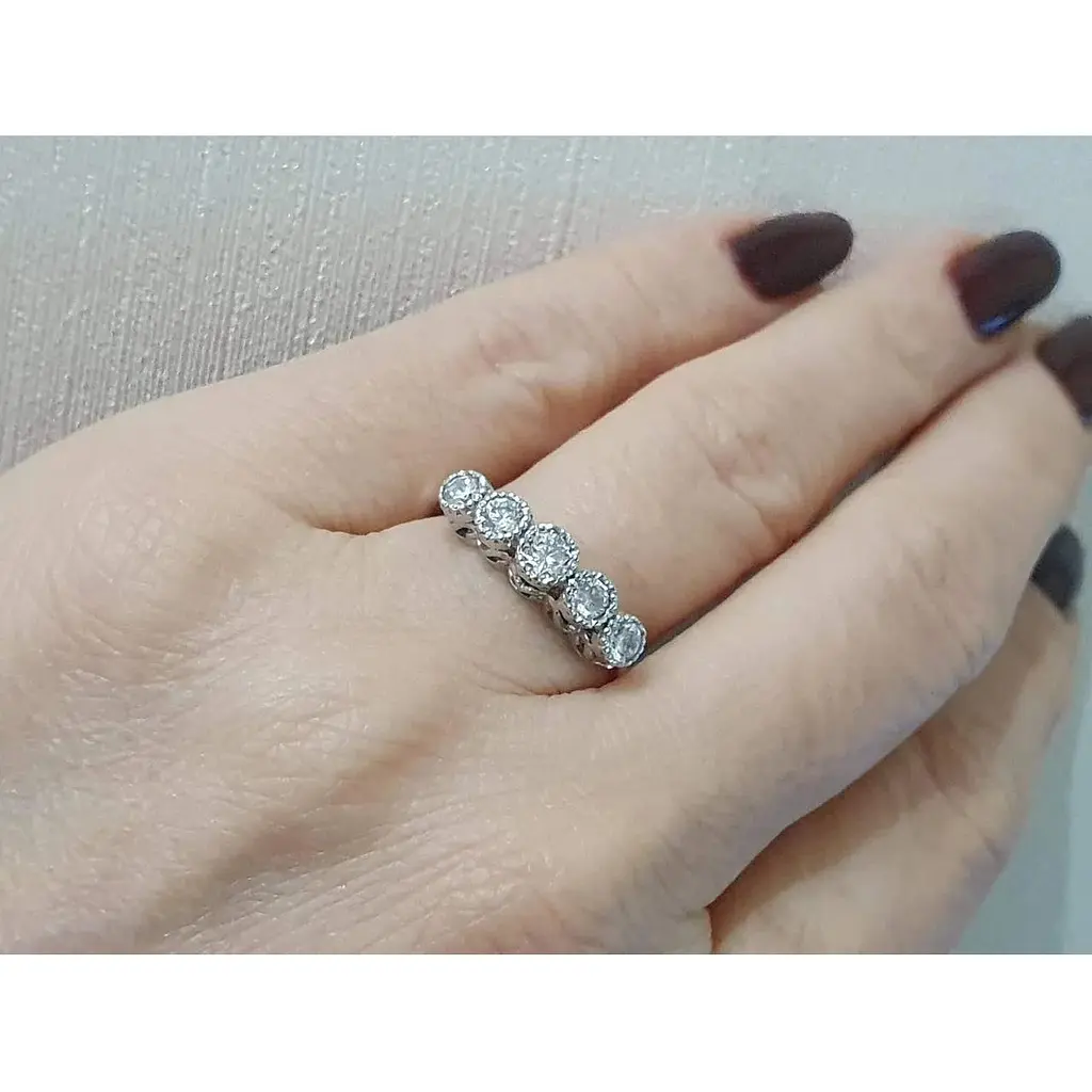 Золоте кільце Гаразд з фіанітами. 3523570Б 18 - фото 2