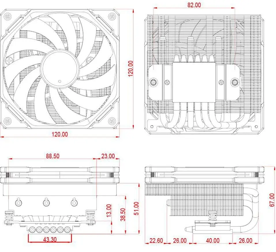 Кулер для процесора ID-Cooling IS-67-XT White (IS-67-XT White) - фото 8