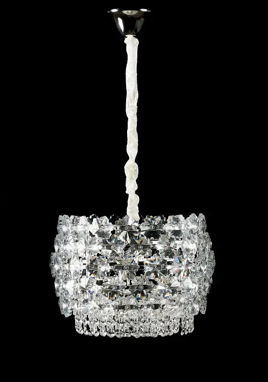 Підвісна кришталева люстра Splendid Ray L5748/400/4 (SLIVER), хром, 4 лампи E14, від 6-15 м² - фото 3