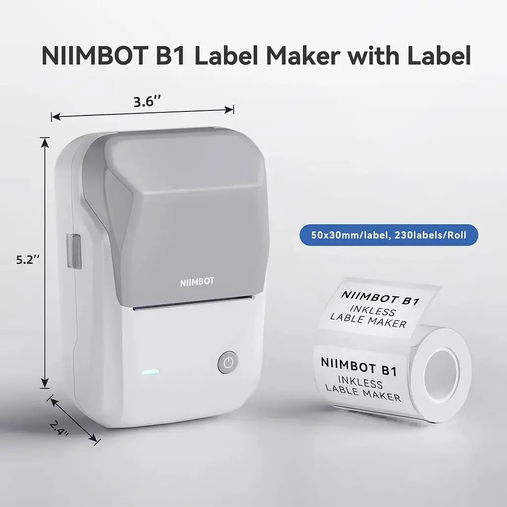 Принтер етикеток наклейок Niimbot B1, термопринтер - фото 5