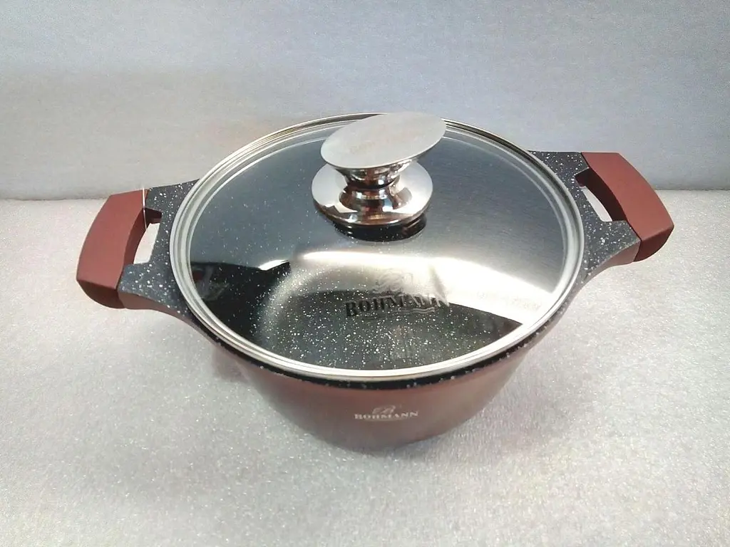 Каструля Bohmann BH 150-28 Brown 28 см 6.3 л - фото 7