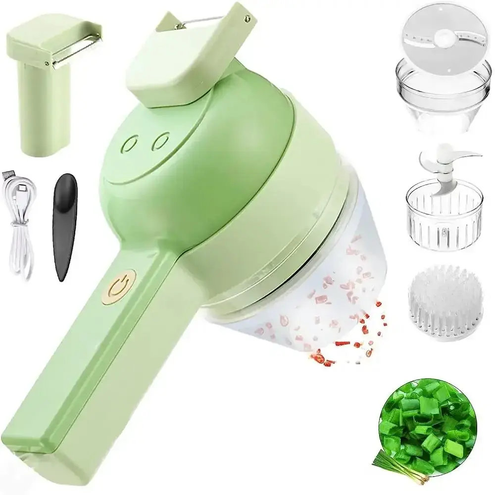 Ручний подрібнювач для овочів 4 в 1 Food Chopper - фото 3