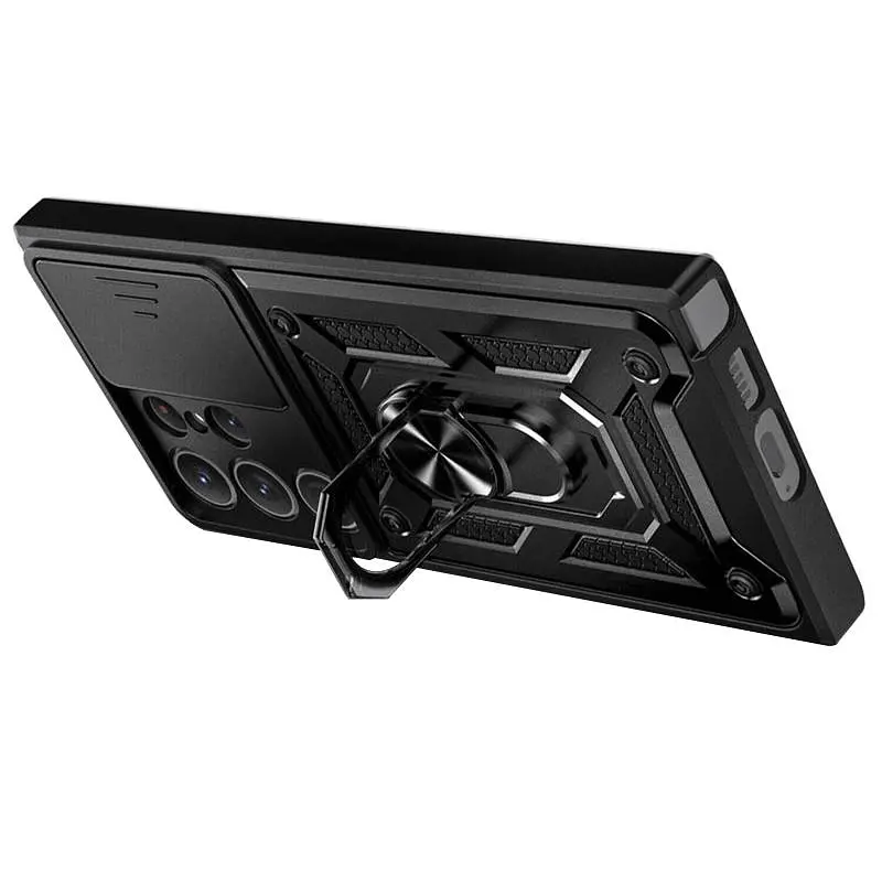 Чохол Ummi Camshield Serge Ring для Samsung Galaxy S25 Ultra Чорний / Black - фото 3