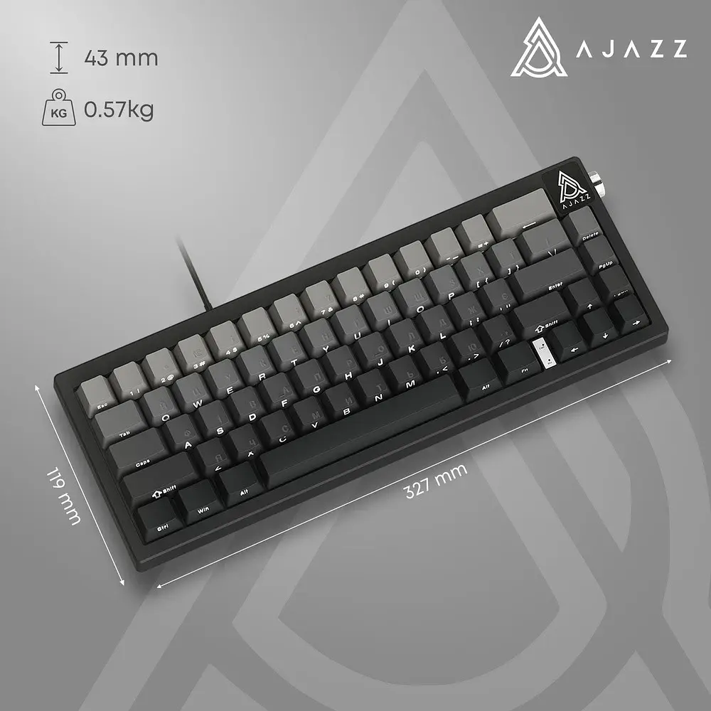Клавіатура USB Ajazz AK650 Day Dream switches Gradient Black/Gray (AK650-DD-BG) UA - фото 5