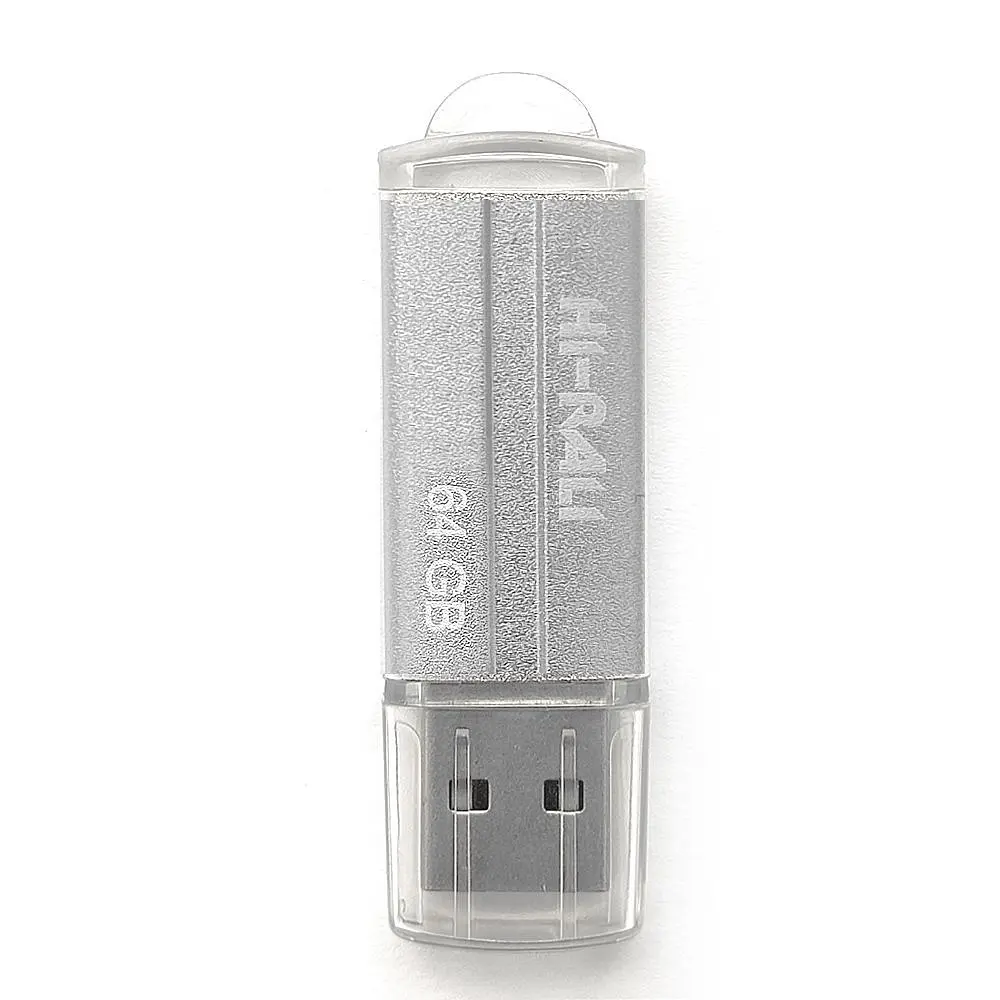 Флеш-накопичувач USB 64GB Hi-Rali Corsair Series Silver (HI-64GBCORSL) - фото 2