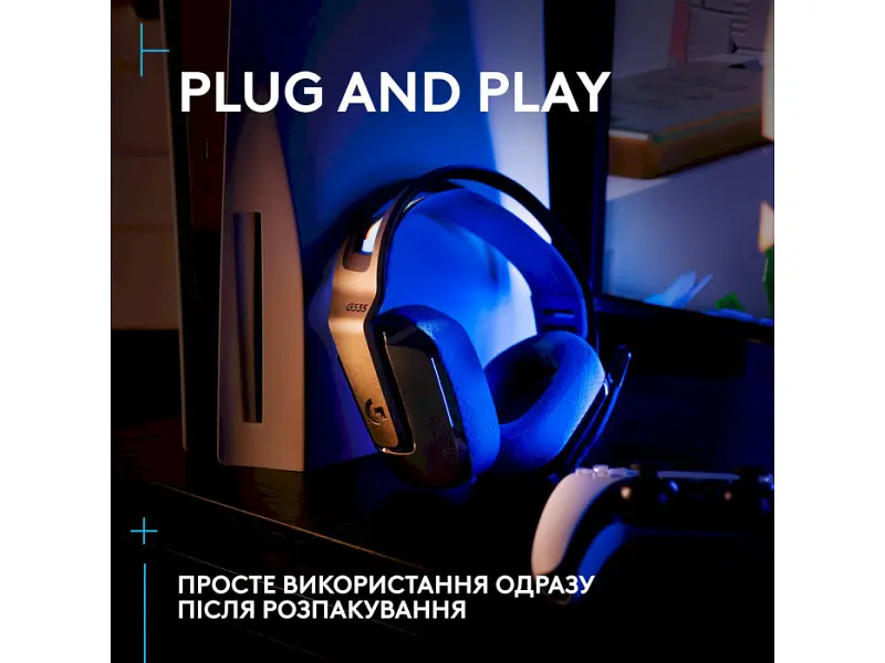 Навушники з мікрофоном Logitech G535 Lightspeed Wireless Black (939-002219) - фото 3