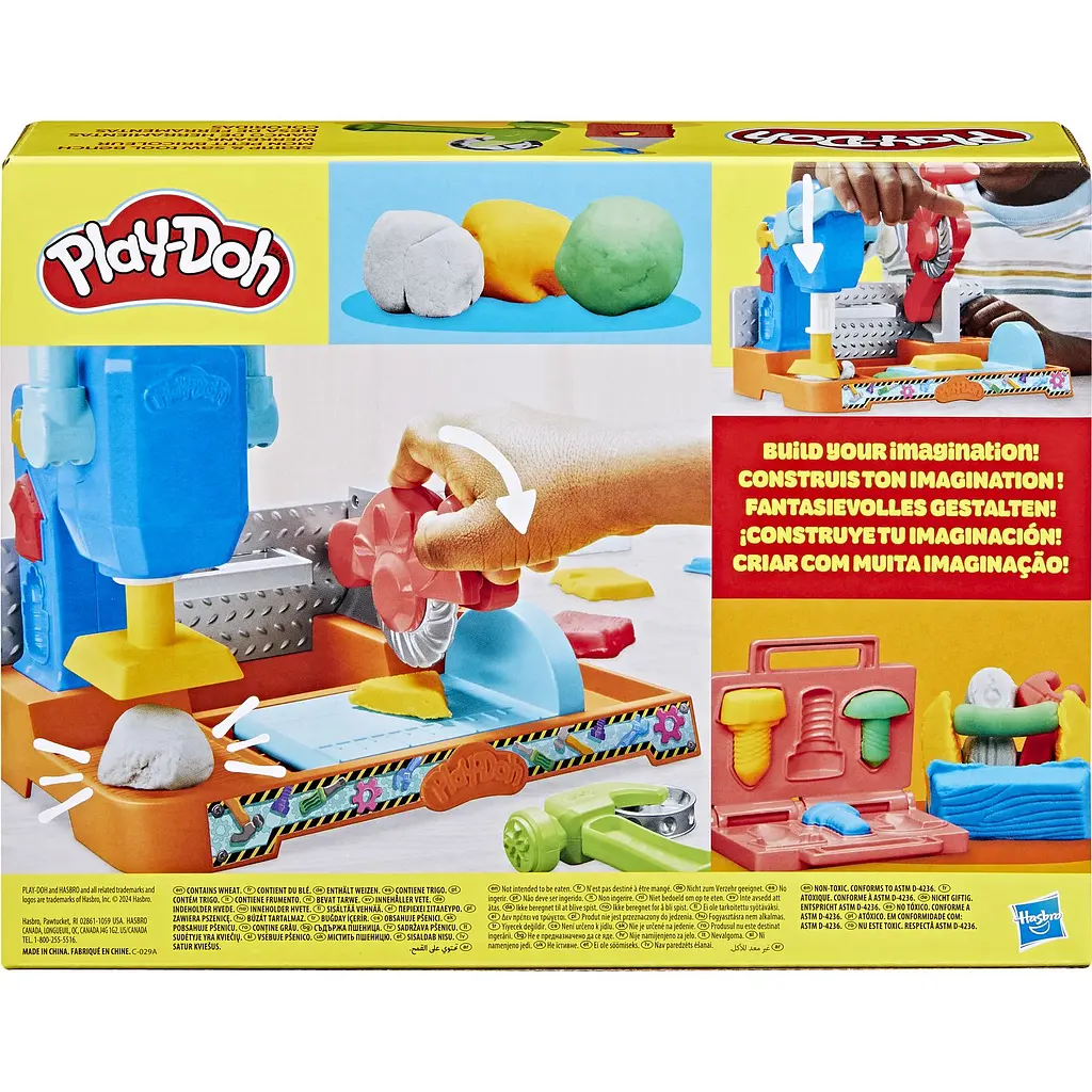 Набор для творчества с пластилином Hasbro Play-Doh Stamp and Saw Tool Bench (F9141) - фото 6