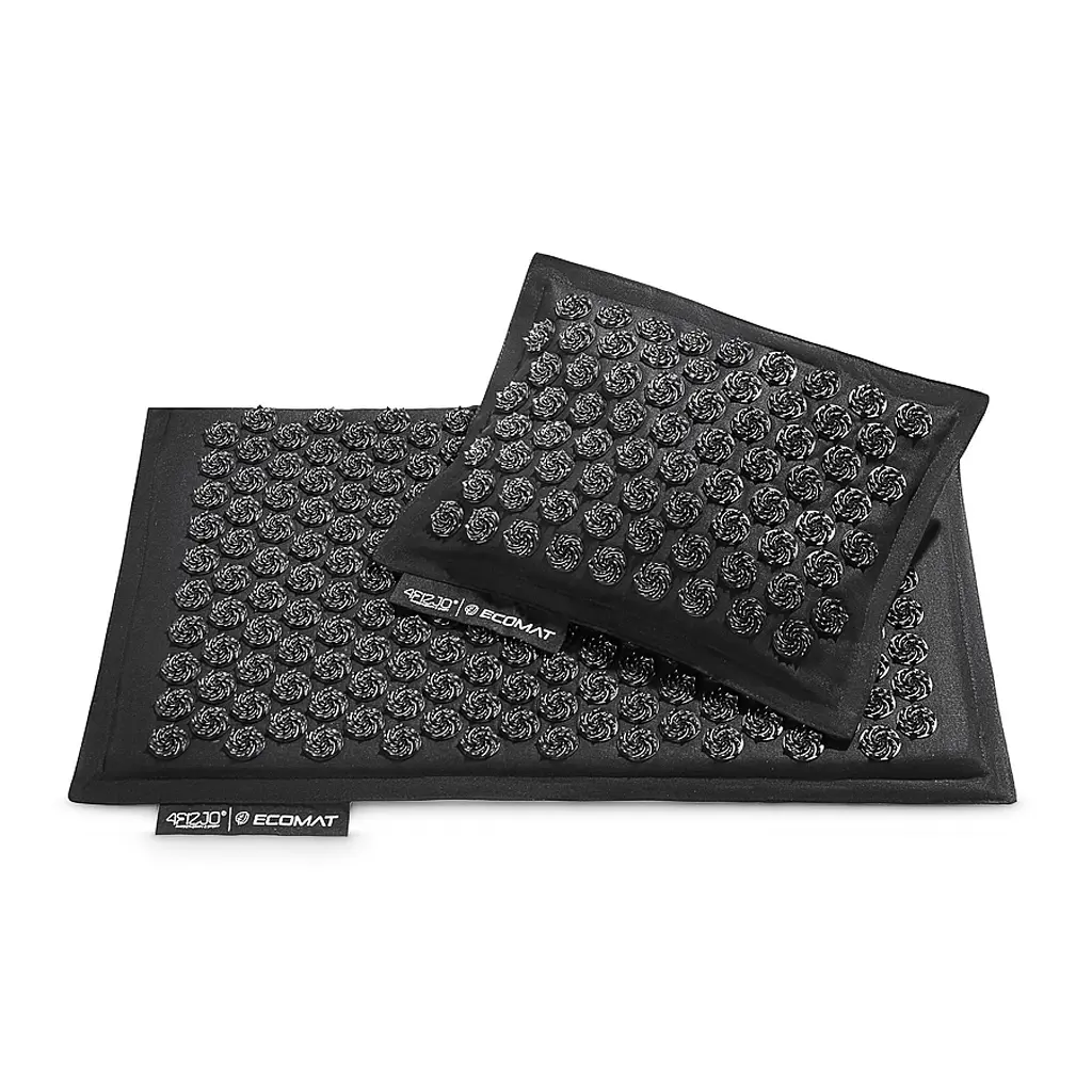 Килимок акупунктурний 4FIZJO Eco Mat Аплікатор Кузнєцова з подушкою 68 x 42 см Black/Black 4FJ0208 (P-5907739312563) - фото 5