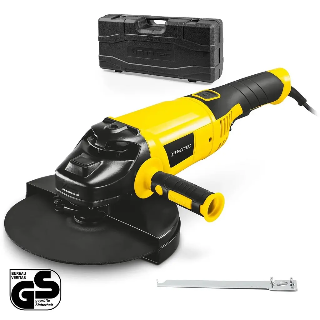 Кутова шліфувальна машина мережева Болгарка Trotec PAGS 10-230, 2000 Вт, диск 230 мм + кейс - фото 2