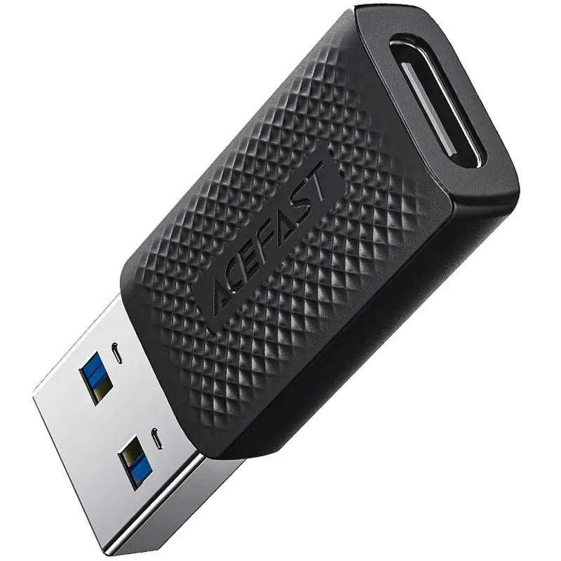 Перехідник Acefast J2 USB Male to Type-C Female USB3.0 Black - фото 3