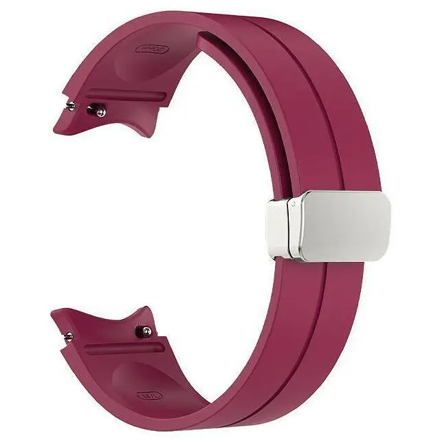 Браслет Cls для Samsung Galaxy Watch 6 - тёмно-красный ширина крепления 20мм силикон Watchbands (W645654) - фото 2